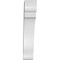 Ekena Millwork 5 1/2-in. W x 18-in. D x 30-in. H Olympic Architectural Grade PVC Knee Brace BRCP055X18X30OLY - alternate 3